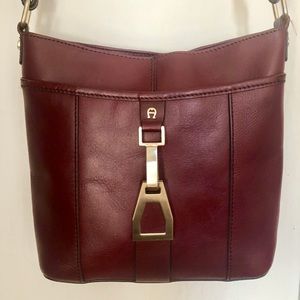 Ettienne Aigner Oxblood Crossbody.